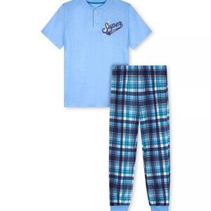 Max & Olivia Boys 2 Piece Pajama Set Sleepwear Size S(6/7) Jersey Top and Pants